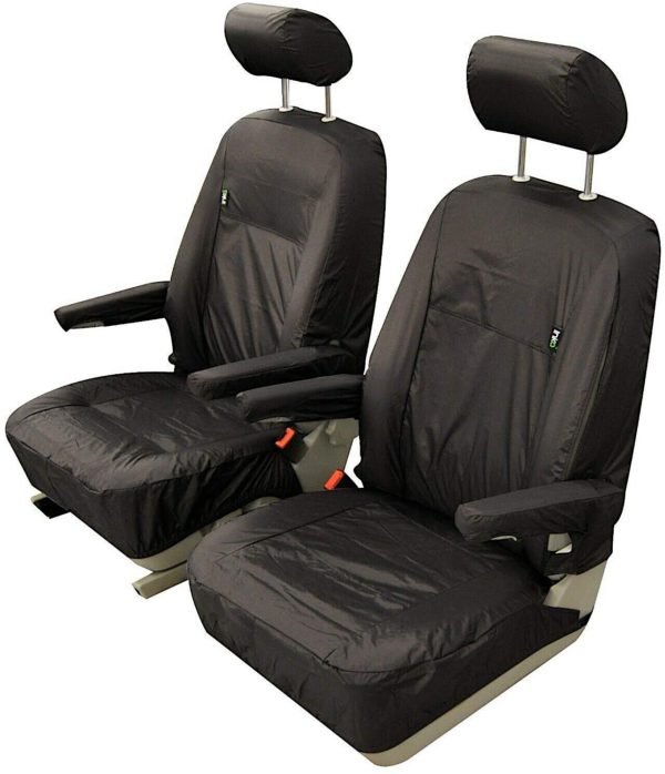Facelift medida funda del asiento asiento individual GTI/rojo/negro VW t5 Transporter/carav 