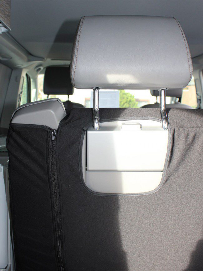 Otom Fundas de asiento de automóvil para asientos delanteros, juego de 2  piezas de fundas de asiento delantero con funciones adicionales, tela
